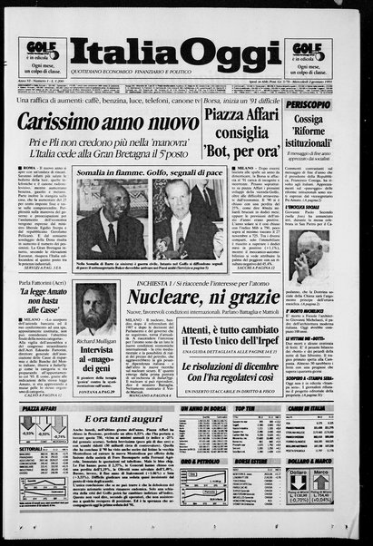 Italia oggi : quotidiano di economia finanza e politica